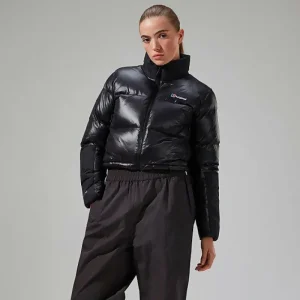 Women's Arkos Reflect Crop Down Jacket - Black^Berghaus Discount