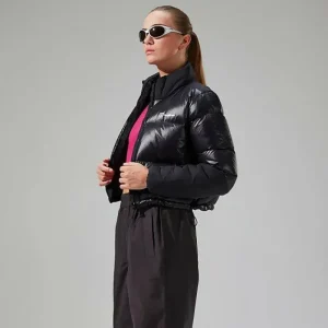 Women's Arkos Reflect Crop Down Jacket - Black^Berghaus Discount
