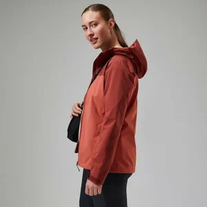 Women's Arnaby Hooded Waterproof Jacket - Red^Berghaus Clearance