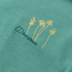 Women's Coneflower Short Sleeve Tee - Green^Berghaus Outlet