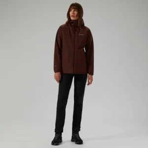 Women's Deluge Pro 3.0 Insulated Waterproof Jacket - Brown^Berghaus Cheap