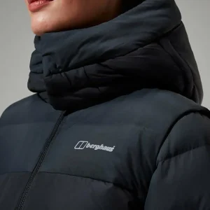 Women's Embo 4in1 Down Insulated Long Jacket - Black^Berghaus Flash Sale