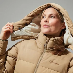 Women's Embo 4in1 Down Insulated Long Jacket - Natural^Berghaus Cheap