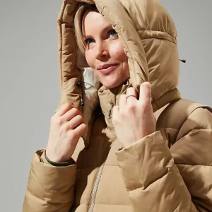 Women's Embo 4in1 Down Insulated Long Jacket - Natural^Berghaus Cheap