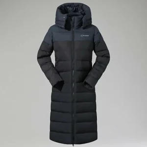 Women's Embo 4in1 Down Insulated Long Jacket - Black^Berghaus Flash Sale