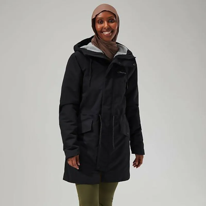 womens_foxghyll_hooded_pa_4.webp Women's Foxghyll Hooded Parka - Black/Grey^Berghaus Flash Sale