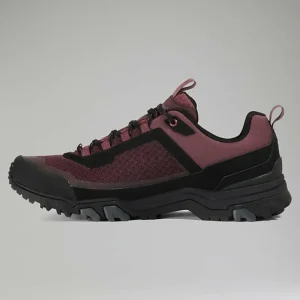 Women's Ground Attack Active Gore-Tex Shoe - Black/Purple^Berghaus Clearance