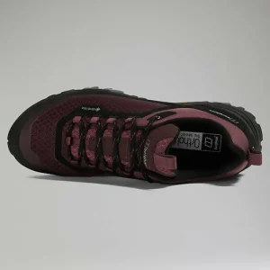Women's Ground Attack Active Gore-Tex Shoe - Black/Purple^Berghaus Clearance