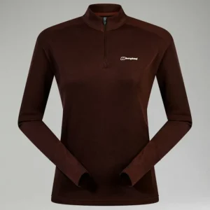 Women's Ivyhill Half Zip Top - Brown^Berghaus Sale