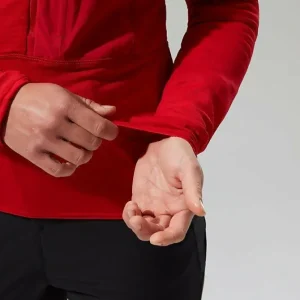 Women's MTN Arete LB Half Zip - Red^Berghaus Clearance