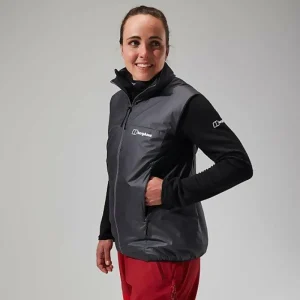 Women's MTN Arete LB Synthetic Vest - Grey/Black^Berghaus Outlet