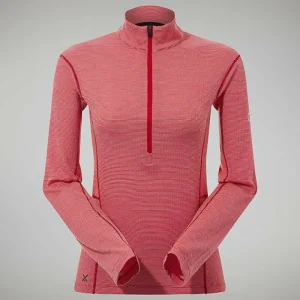 Women's MTN Guide Long Sleeve Half Zip - Red^Berghaus Cheap