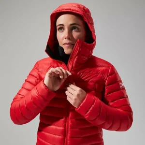 Women's MTN Seeker MW Down Hoody - Red^Berghaus Cheap