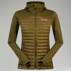 Women's Nula Hybrid Synthetic Insulated Jacket - Green^Berghaus Fashion
