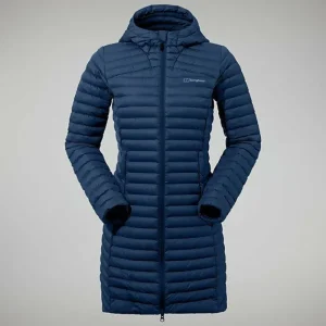 Women's Nula Micro Jacket Long - Dark Blue^Berghaus Online