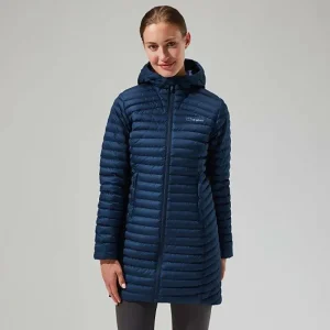 Women's Nula Micro Jacket Long - Dark Blue^Berghaus Online