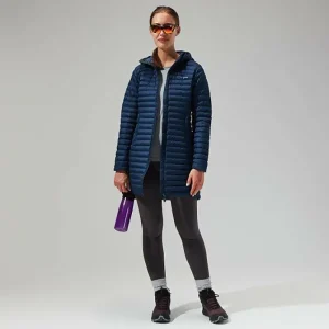 Women's Nula Micro Jacket Long - Dark Blue^Berghaus Online