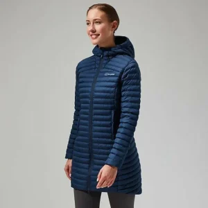 Women's Nula Micro Jacket Long - Dark Blue^Berghaus Online
