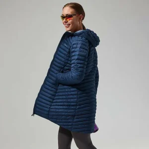 Women's Nula Micro Jacket Long - Dark Blue^Berghaus Online