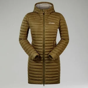 Women's Nula Micro Synthetic Insulated Long Jacket - Green^Berghaus Outlet