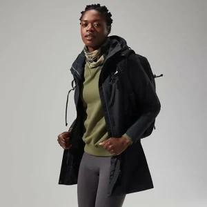 Women's Omeara Long Jacket - Black^Berghaus Online