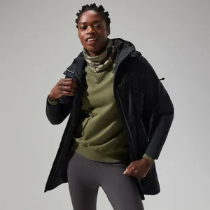 Women's Omeara Long Jacket - Black^Berghaus Online