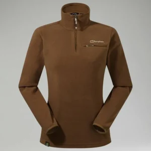 Women's Prism 2.0 Micro Half Zip Polartec Fleece - Brown^Berghaus Best Sale