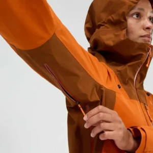 Women's Ridge-Seeker Waterproof Jacket - Orange/Brown^Berghaus Cheap