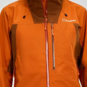 Women's Ridge-Seeker Waterproof Jacket - Orange/Brown^Berghaus Cheap