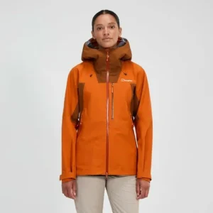Women's Ridge-Seeker Waterproof Jacket - Orange/Brown^Berghaus Cheap