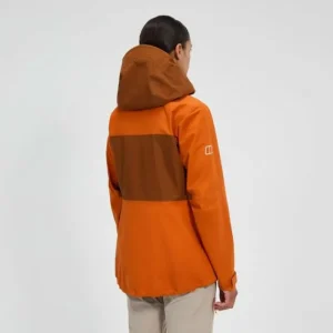 Women's Ridge-Seeker Waterproof Jacket - Orange/Brown^Berghaus Cheap