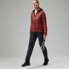 Women's Silksworth Hooded Down Insulated Jacket - Red^Berghaus Flash Sale