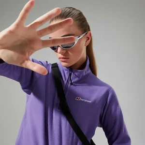 Women's URB Prism Cropped Half Zip Fleece - Purple^Berghaus New