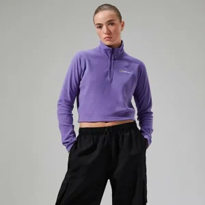 Women's URB Prism Cropped Half Zip Fleece - Purple^Berghaus New