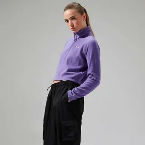 Women's URB Prism Cropped Half Zip Fleece - Purple^Berghaus New