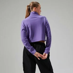 Women's URB Prism Cropped Half Zip Fleece - Purple^Berghaus New