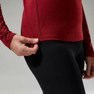 Women's Voyager Tech Tee Long Sleeve Crew -Red^Berghaus Store
