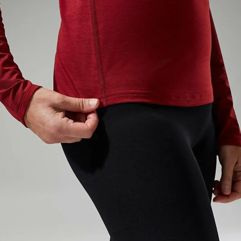 womens_voyager_tech_tee_l_7.webp Women's Voyager Tech Tee Long Sleeve Crew -Red^Berghaus Store