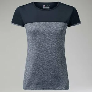 Women's Voyager Tech Tee Short Sleeve Crew - Dark Grey / Black^Berghaus New