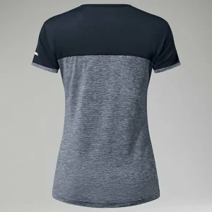 Women's Voyager Tech Tee Short Sleeve Crew - Dark Grey / Black^Berghaus New