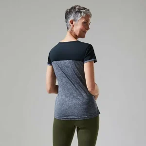 Women's Voyager Tech Tee Short Sleeve Crew - Dark Grey / Black^Berghaus New