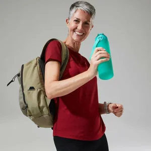 Women's Voyager Tech Tee Super Stretch Crew - Dark Red^Berghaus Sale