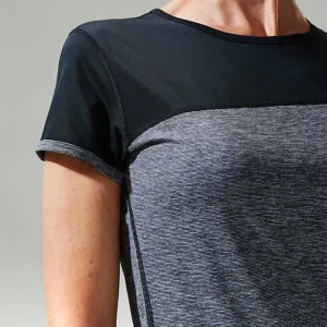 Women's Voyager Tech Tee Short Sleeve Crew - Dark Grey / Black^Berghaus New