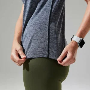 Women's Voyager Tech Tee Short Sleeve Crew - Dark Grey / Black^Berghaus New