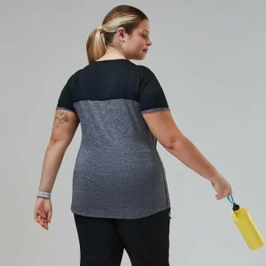 Women's Voyager Tech Tee Short Sleeve Crew - Dark Grey / Black^Berghaus New