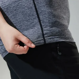 Women's Voyager Tech Tee Short Sleeve Crew - Dark Grey / Black^Berghaus New