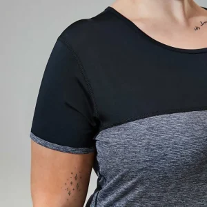 Women's Voyager Tech Tee Short Sleeve Crew - Dark Grey / Black^Berghaus New